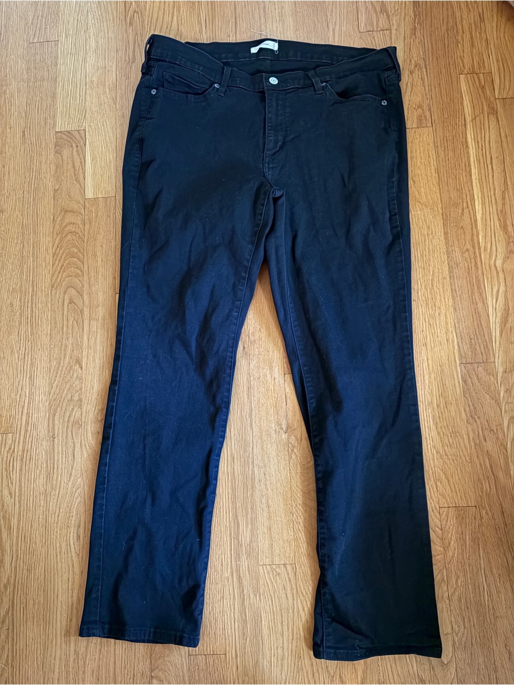 Levi’s Classic Straight Black Jeans Size 18W L S100792